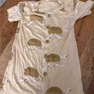 Kate Quinn Tan and White Kids One Piece